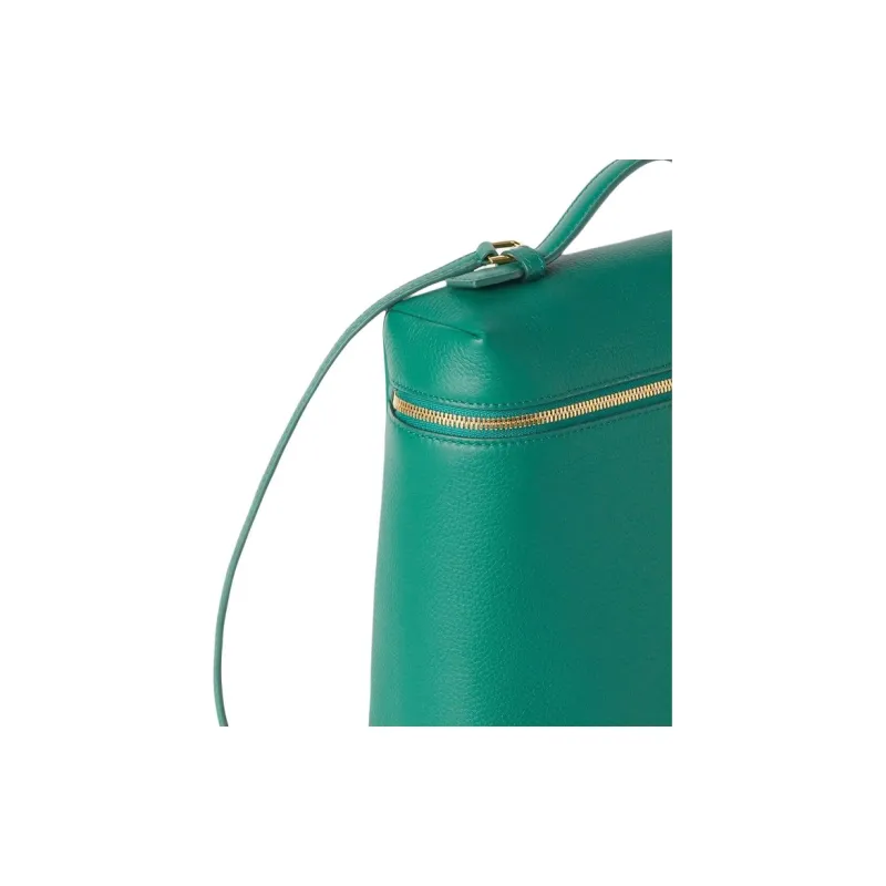 Loro Piana ExtraPocket Leather Rotting Fruit Backpack Regular Women's Forest Leaf Green-4