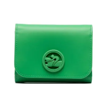 LONGCHAMP BOX-TROT Calfskin Wallet Women's Grass Green