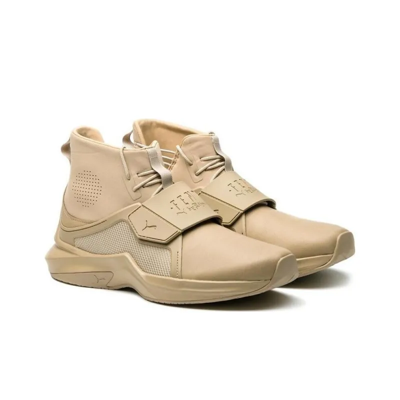 PUMA Leather Hi Rihanna Fenty Sesame Women's-3
