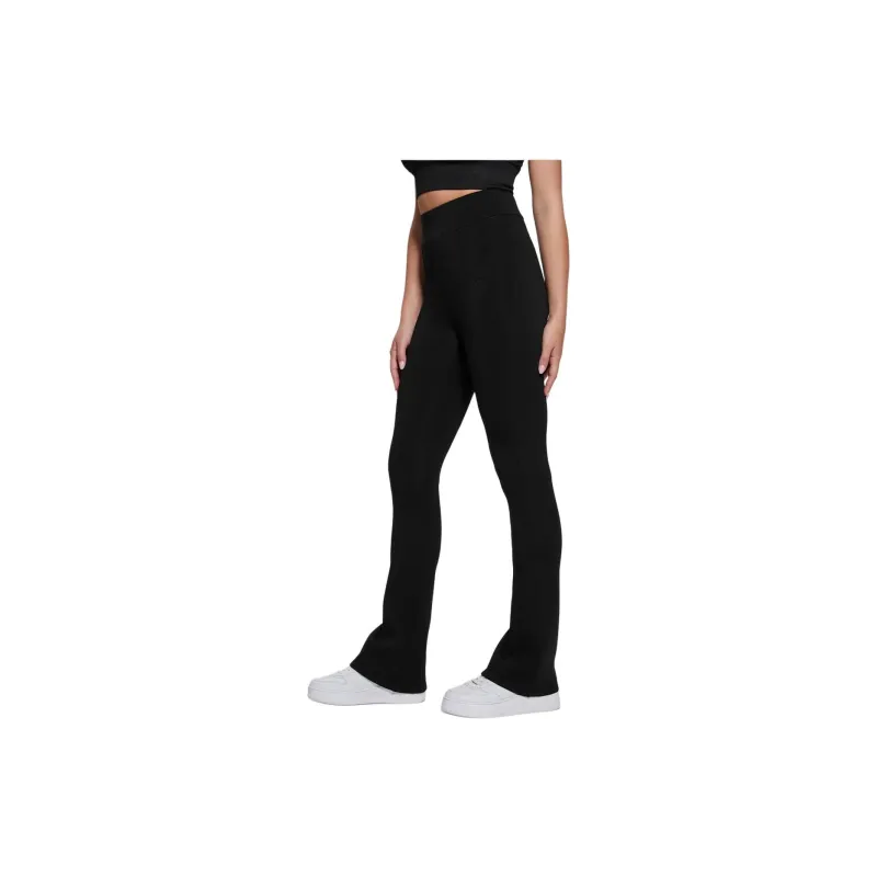 GUESS Eco Allie Bootcut Leggings Knitted Sports Pants Women's Black-2