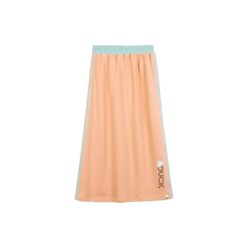 B.Duck Casual Long Skirts Women's Yellow