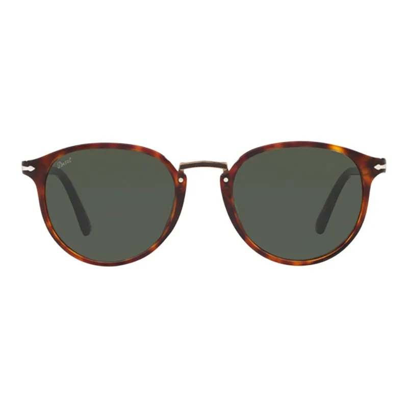 PERSOL Typewriter Round Frame Sunglasses-1