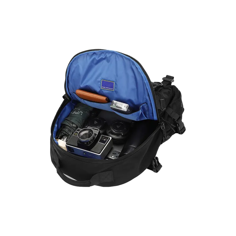 FAIRWHALE Wind Style Collection Fabric Backpack Mountaineering Bag Large Size Men's Black-1