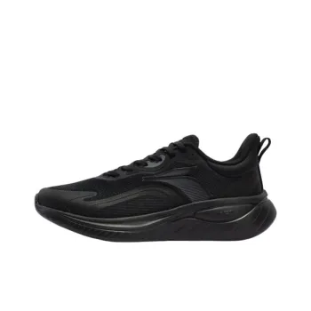 361° SOFTSTEP 3.0 Cushioning Wear Resistant Low Top Running Shoes Men's Obsidian Black