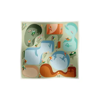 HERMES Silk Scarves Women's Multicolor
