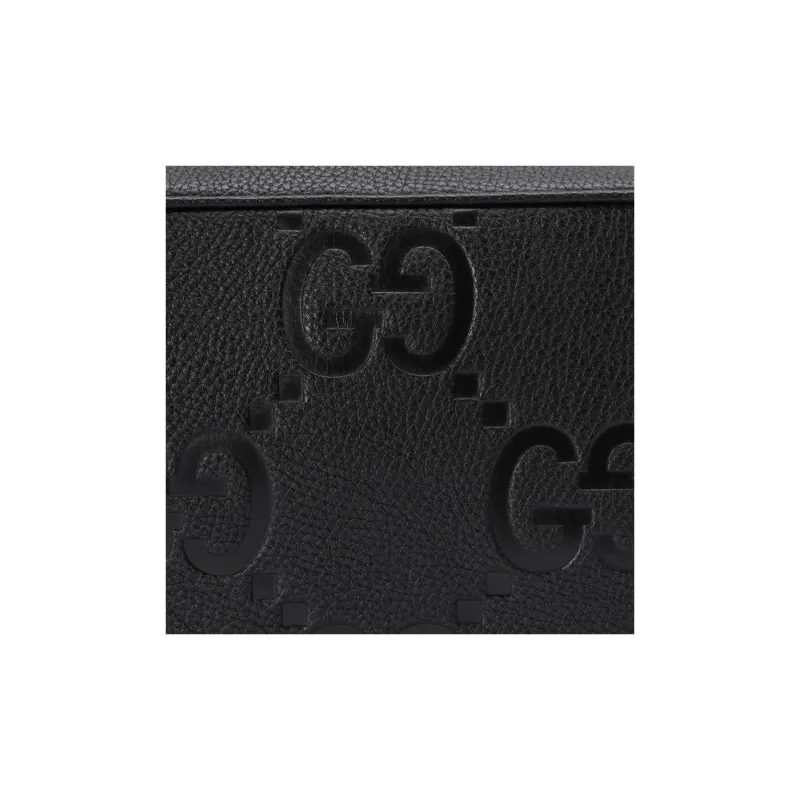 GUCCI Leather Toiletry Bag Men's Black-7