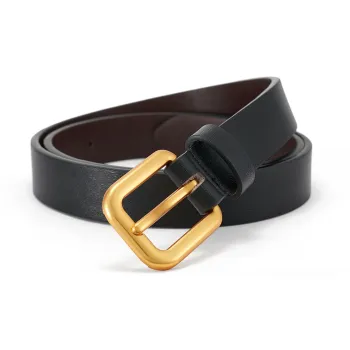 RED DRAGONFLY Minimalist, Fashion Versatile Niche Cow Leather Belt Women's Width 2.4CM