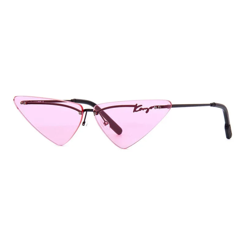 KENZO - Irregular Shape Sunglasses Women's Black-0