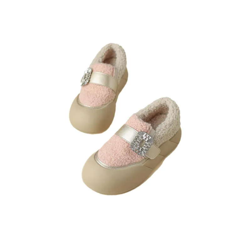 D:FUSE SCANDINAVIA Warm And Wear-Resistant Coverage Low-Top Casual Shoes 4..5cm Women's-2