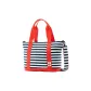 Marine Blue & White & Tomato
