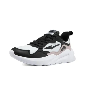 Erke Low Top Running Shoes Women's Black Pink