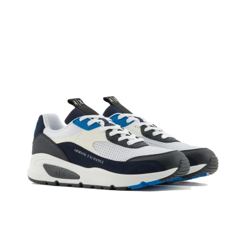 ARMANI EXCHANGEAE Low Top Casual Shoes Men's Black White Blue-2