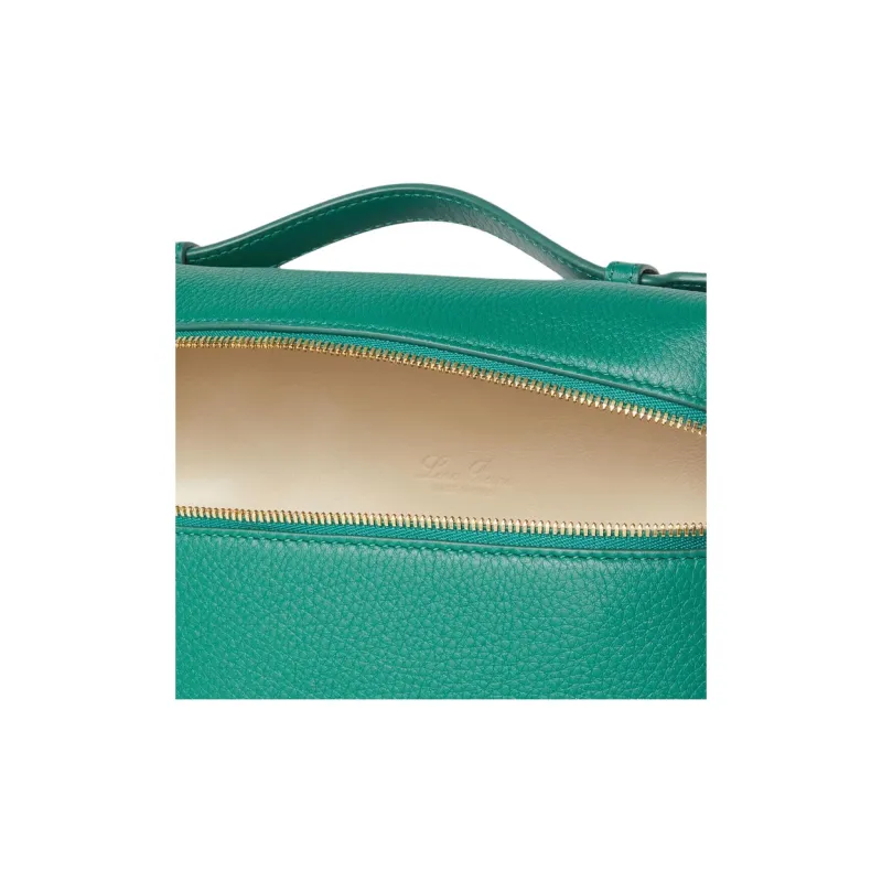 Loro Piana ExtraPocket Leather Rotting Fruit Backpack Regular Women's Forest Leaf Green-5