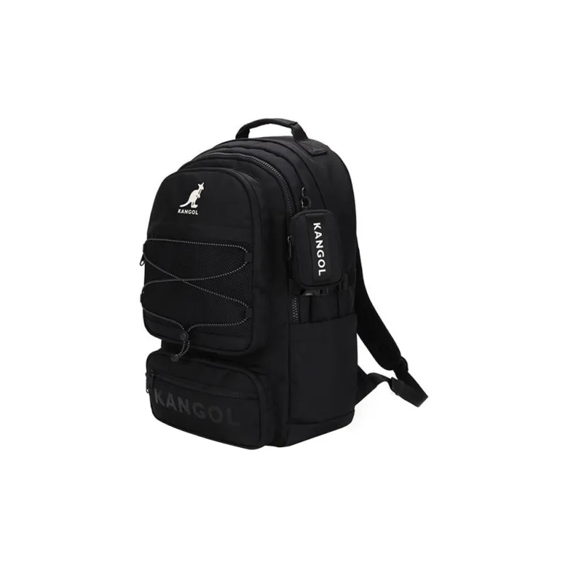 KANGOL Nylon Backpack Unisex Black-1