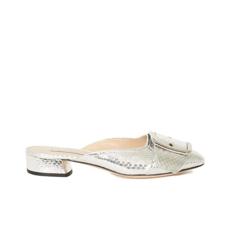 Casadei Quick Dry Wrap toe Slippers Women's Silver-1
