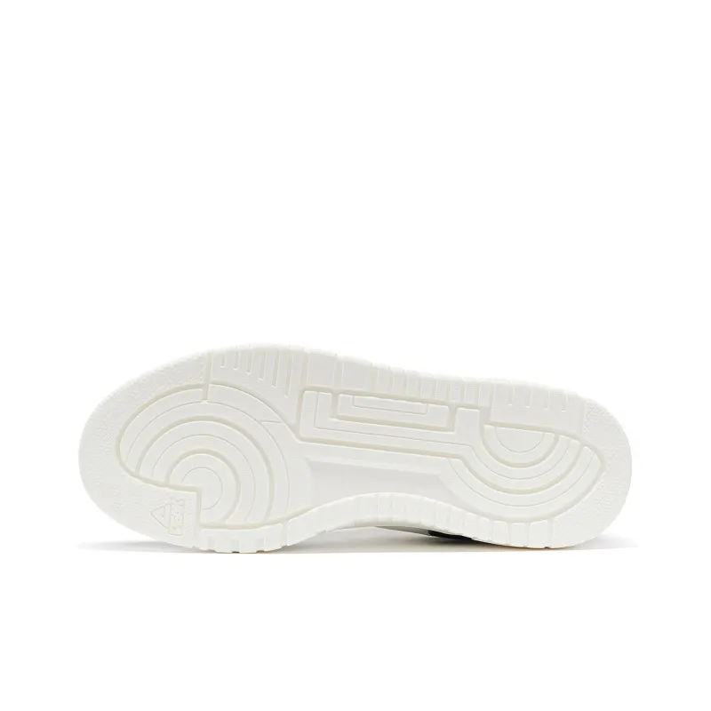 PEAK Air Force 1 Cushioning Coverage Lightweight Breathable Low Top Skateboard Shoes Men's Beige White Black-5