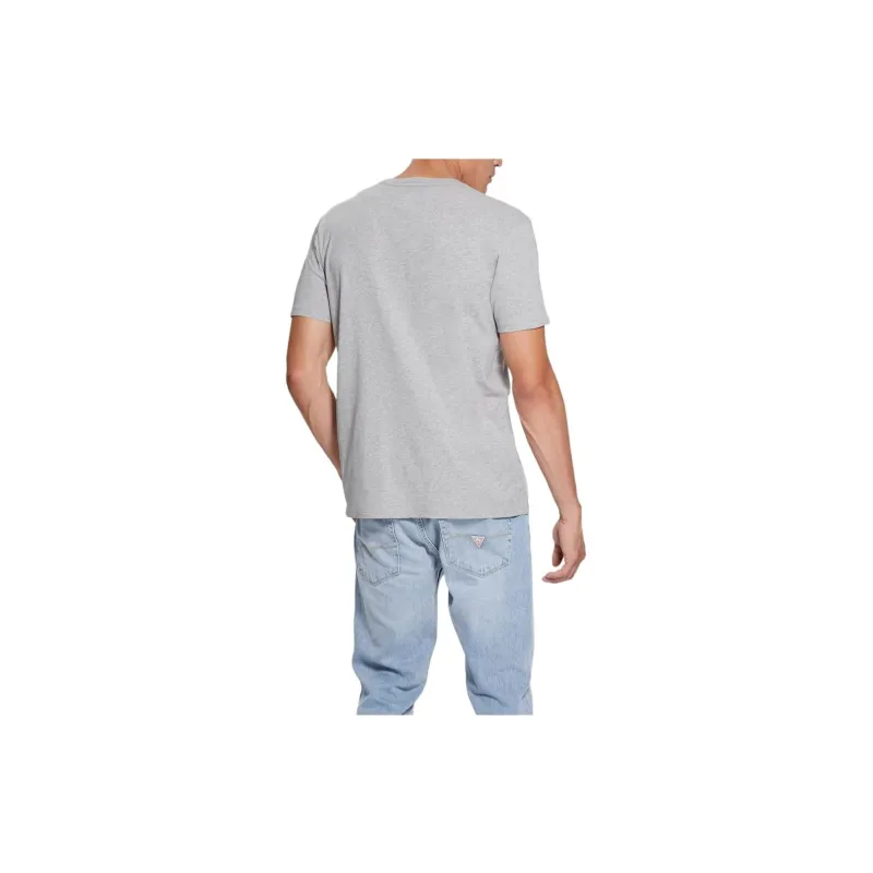 GUESS Graffiti Print T-Shirt T-Shirt Men's Gray-1