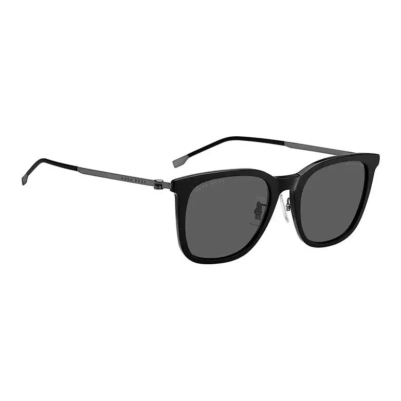 HUGO BOSS Plastic Metal Square Sunglasses Men's Black-2