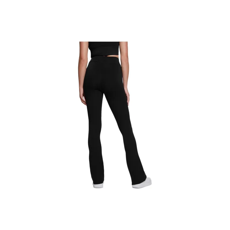 GUESS Eco Allie Bootcut Leggings Knitted Sports Pants Women's Black-1
