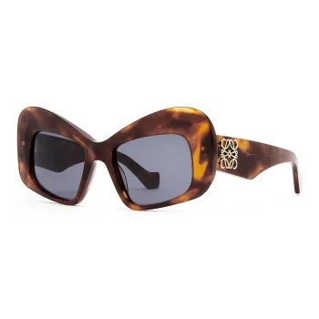 LOEWE Acetate Irregular Shape Sunglass 2 Unisex Brown
