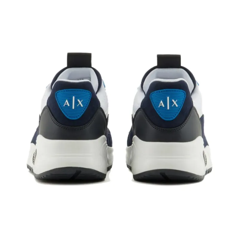 ARMANI EXCHANGEAE Low Top Casual Shoes Men's Black White Blue-3