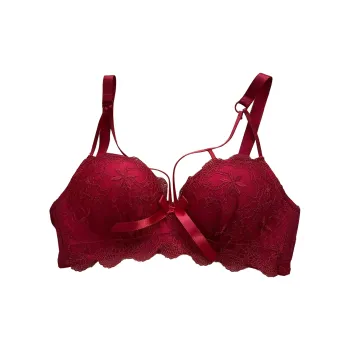 Flowers In Water Bra Women's Red