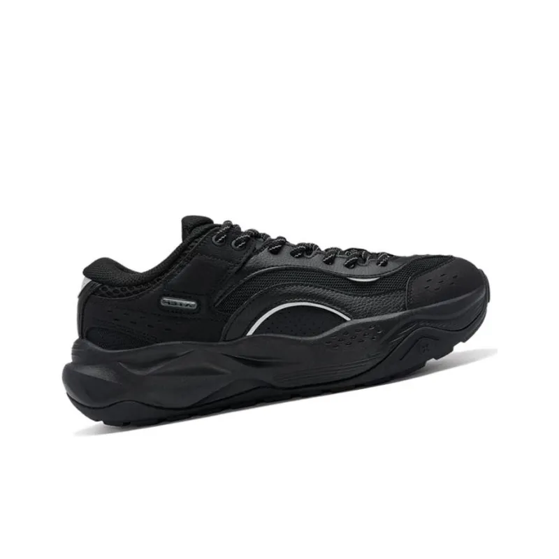XTEP Cushioning Anti Slip And Wear Resistant Low Top Casual Shoes Men's Black-1