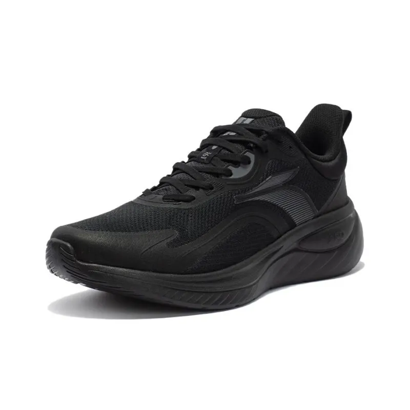 361° SOFTSTEP 3.0 Cushioning Wear Resistant Low Top Running Shoes Men's Obsidian Black-1