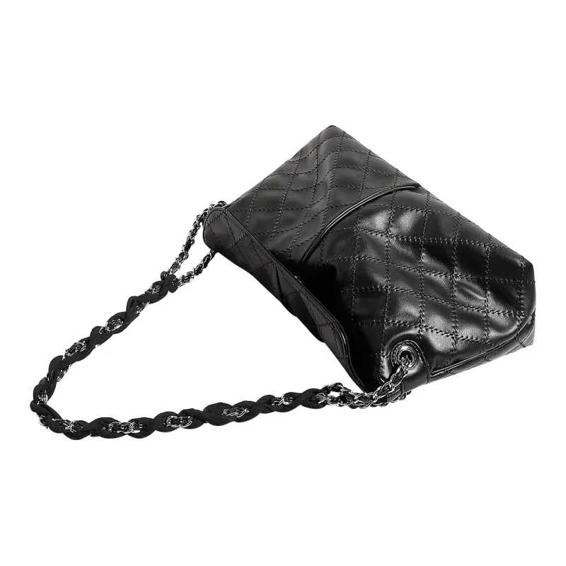 ROSEROOEN Calfskin Handbag Shoulder Bag Regular Women's Black/Ecru-4