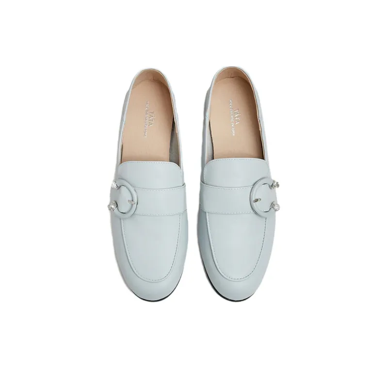 TATA Loafers Women's Solid Color-3