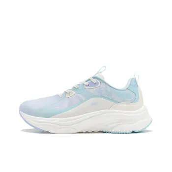 XTEP Cushioning Anti Slip And Wear Resistant Low Top Running Shoes Women's Light Dusk Blue