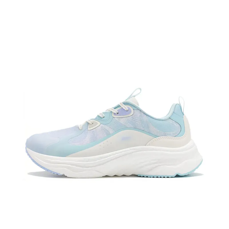 XTEP Cushioning Anti Slip And Wear Resistant Low Top Running Shoes Women's Light Dusk Blue-0