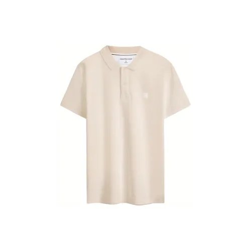 Calvin Klein Polo Shirts Men Light Dusty Pink