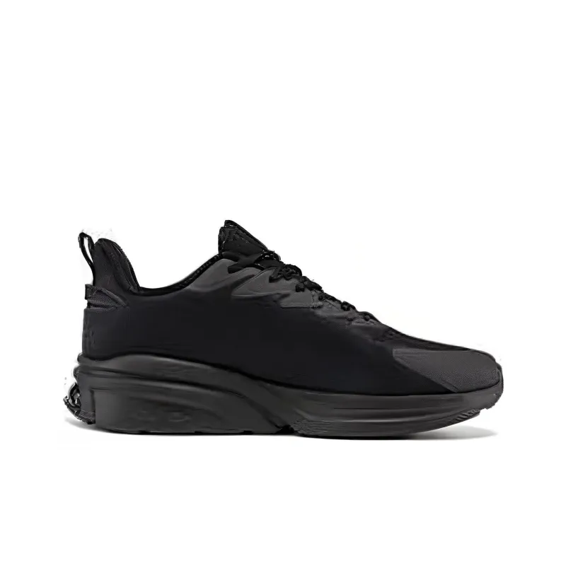 361° Cushioning, Wear Resistant Low Top Running Shoes Men's Black Gray-1