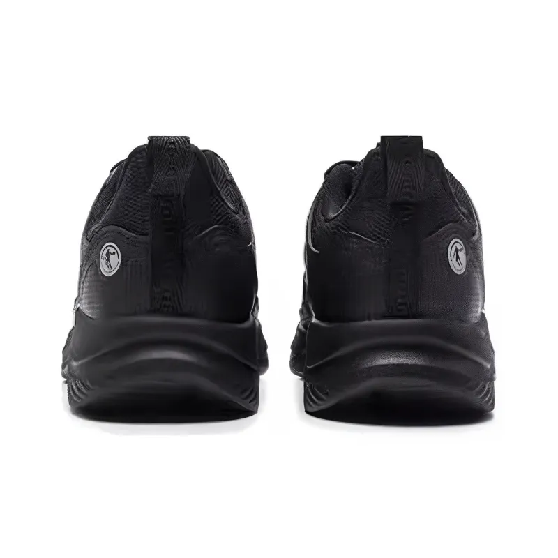 QIAODAN Water Resistant Low Top Running Shoes Men's Black-2