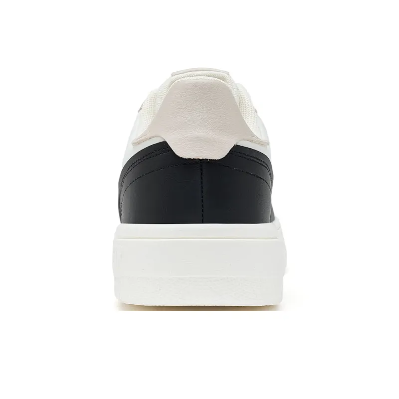 PEAK Air Force 1 Cushioning Coverage Lightweight Breathable Low Top Skateboard Shoes Men's Beige White Black-4