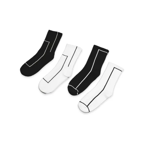 Flowers in water Men Mid-Calf Socks