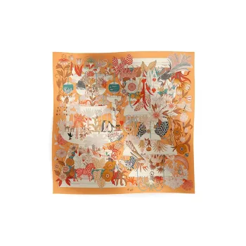 HERMES Silk Scarves Women's Multicolor