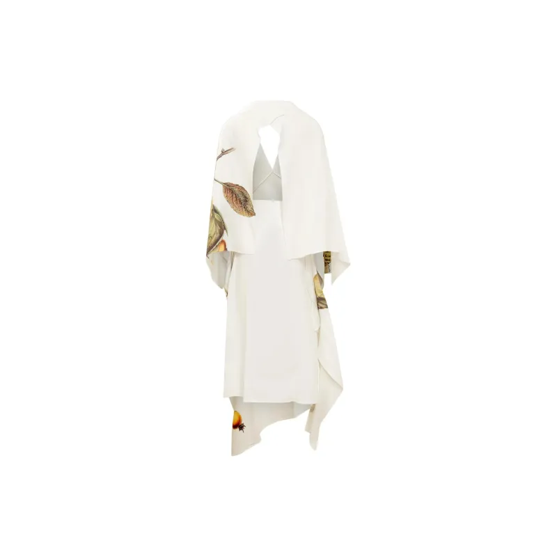 Ferragamo Asymmetric Open Back Midi Dress-1