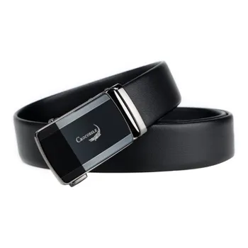 Crocodile Automatic Buckle Pants For Young And Middle-Aged Top Grain Cow Leather Leather Belts Men's 3.5CM