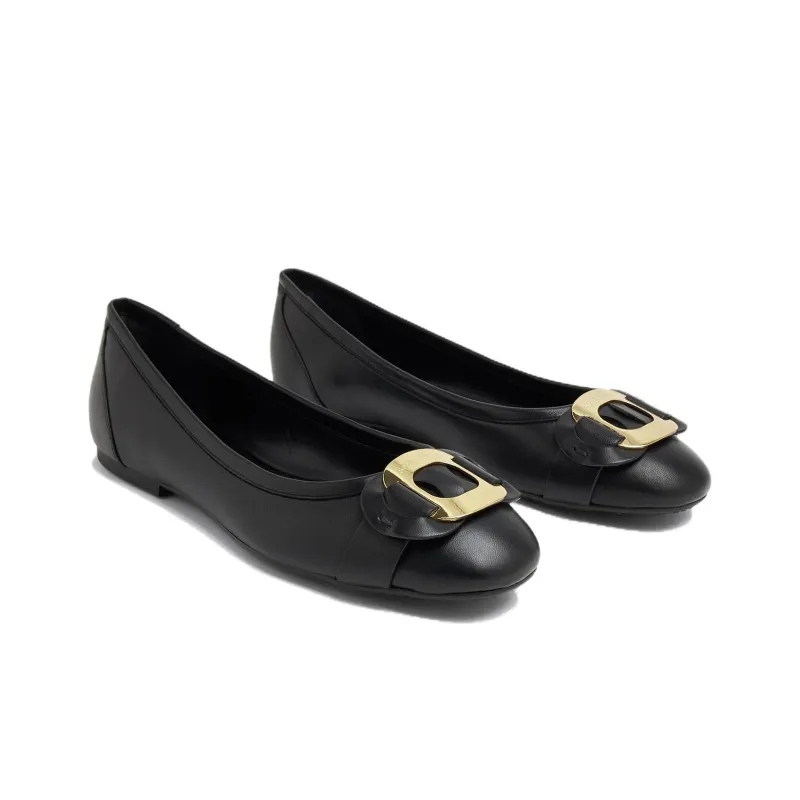 See By Chloé Leather Ballerina Shoes-4