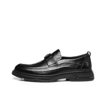 Strongman 3515 Men's Spring Breathable Leather Shoes British Slip-on Men's Shoes