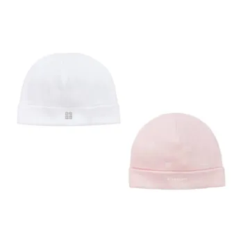 GIVENCHY Cotton Beanies Women's White Pink
