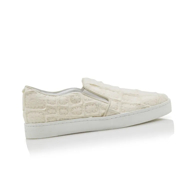 MANOLO BLAHNIK Low-Top Skateboard Shoes 1cm Women's White-1