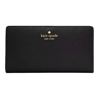 Kate Spade PVC Wallet Large Size Women's Black