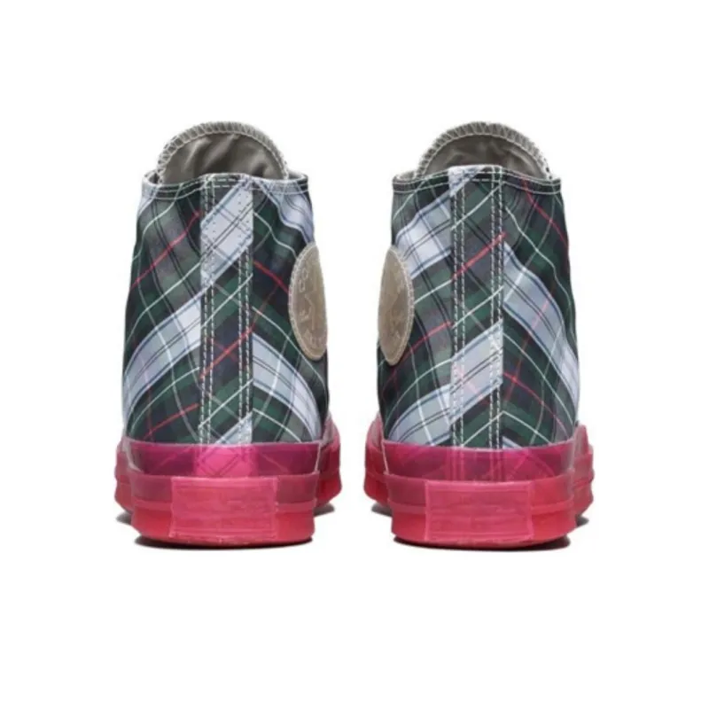 Converse Chuck Taylor All Star 70 Hi Plaid Translucent Midsole Red-4