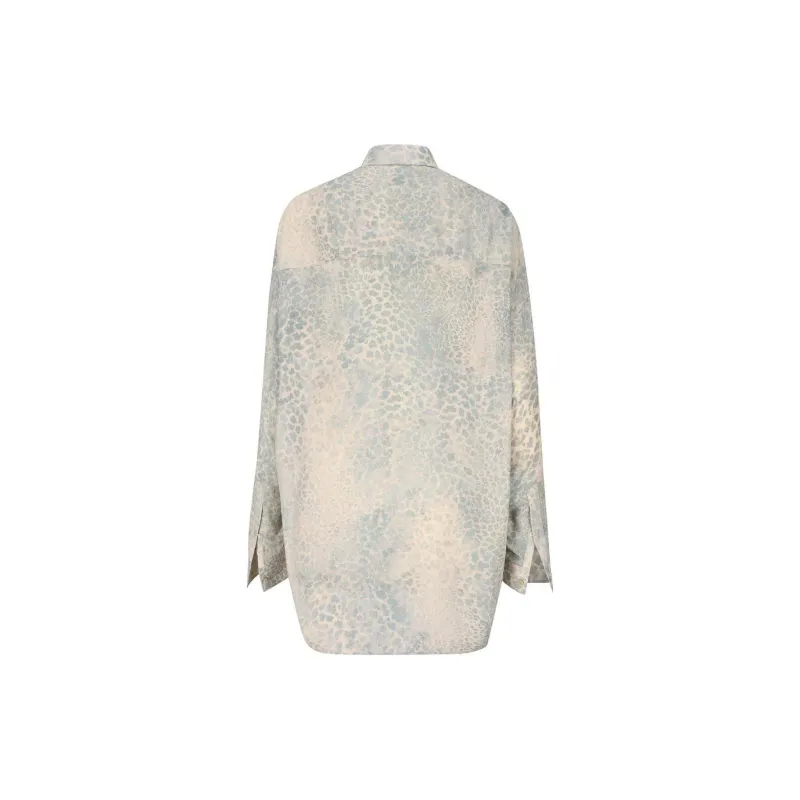 Balenciaga Leo Bleached Long Sleeved Shirt-1