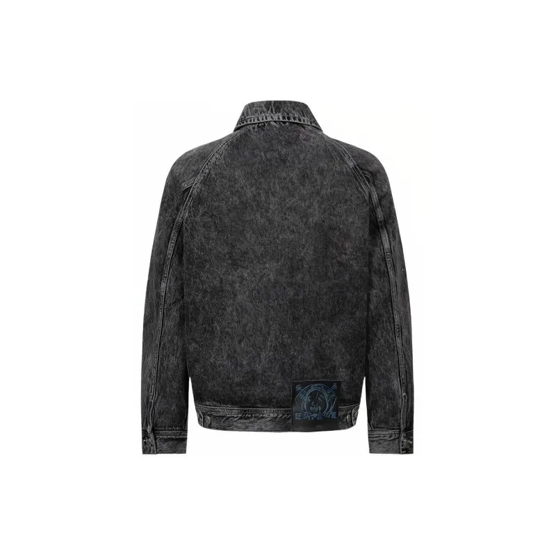 EVISU Denim Jackets Men Black-1