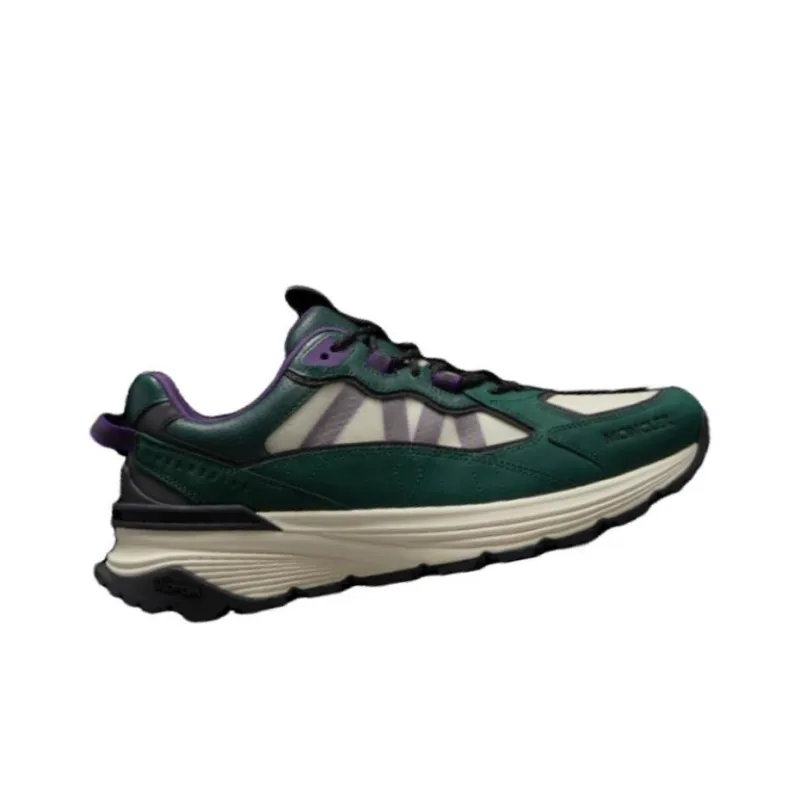 Moncler Lite Casual Shoes Men's Green White-1