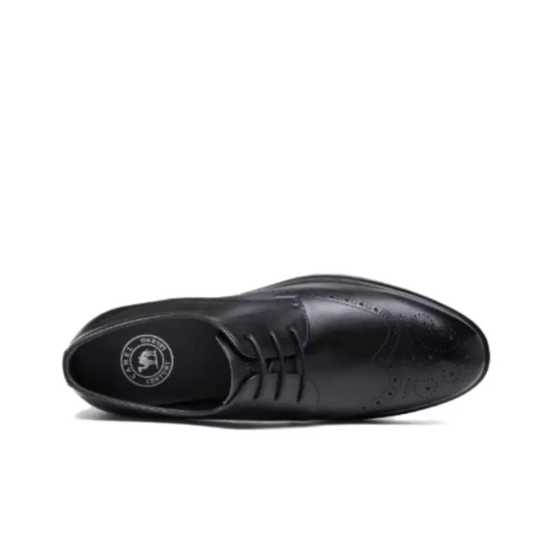 CAMEL Dress Shoes Men Low Top Brown/Black-2